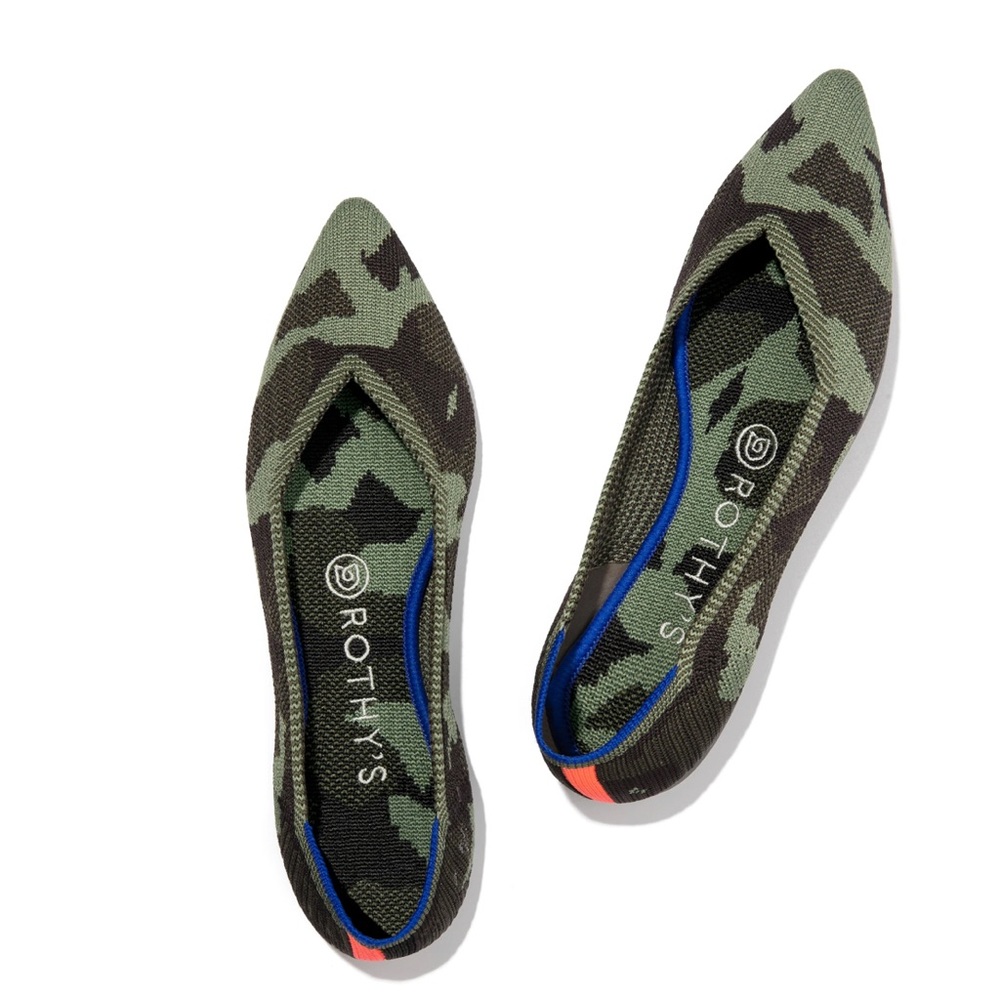 NEW Olive Camo Rothy’s The Point